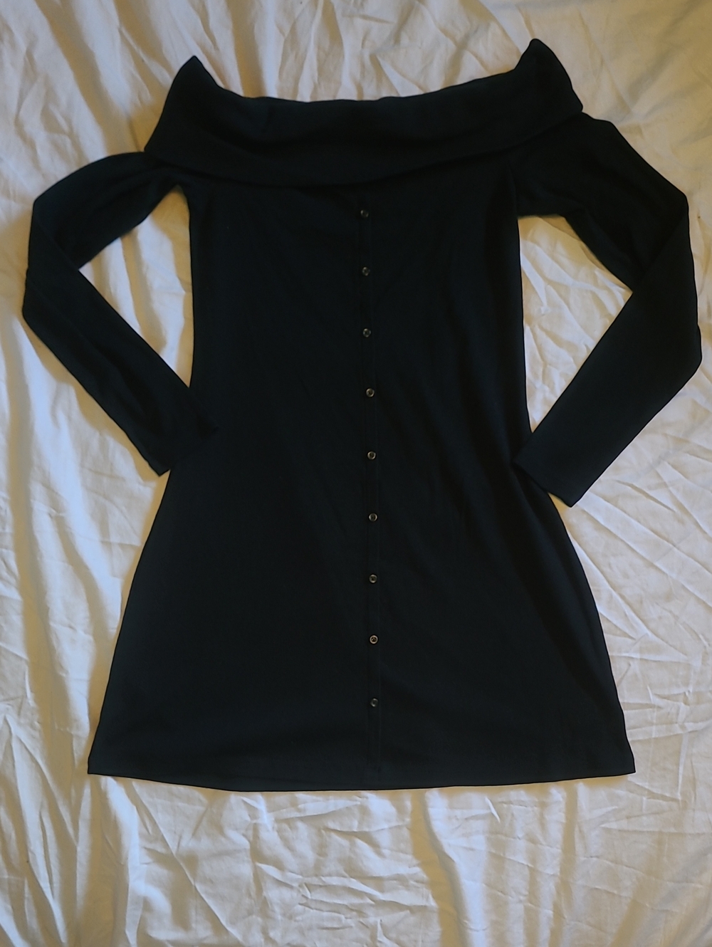 wild fable Black Ribbed Dress